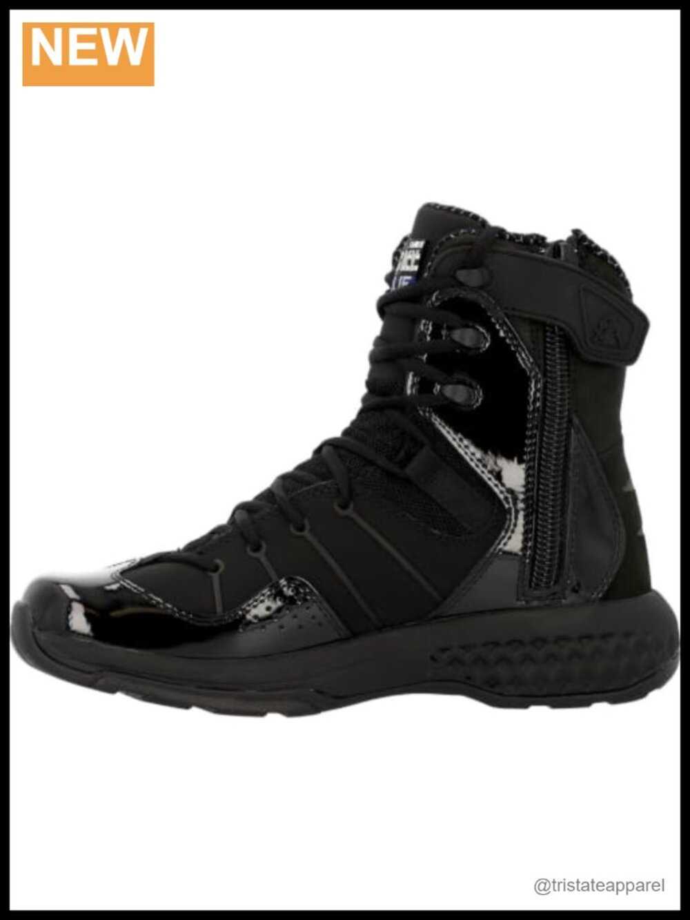 8" Public Service Work Boot Nubuck TPU Overlays Comfort Track Footbed